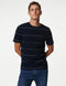 Pure Cotton Double Knit Striped T-Shirt